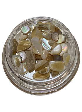 NPC美甲 清幽岩贝 国风天然贝壳幻彩金属半透云母片混合素材饰品