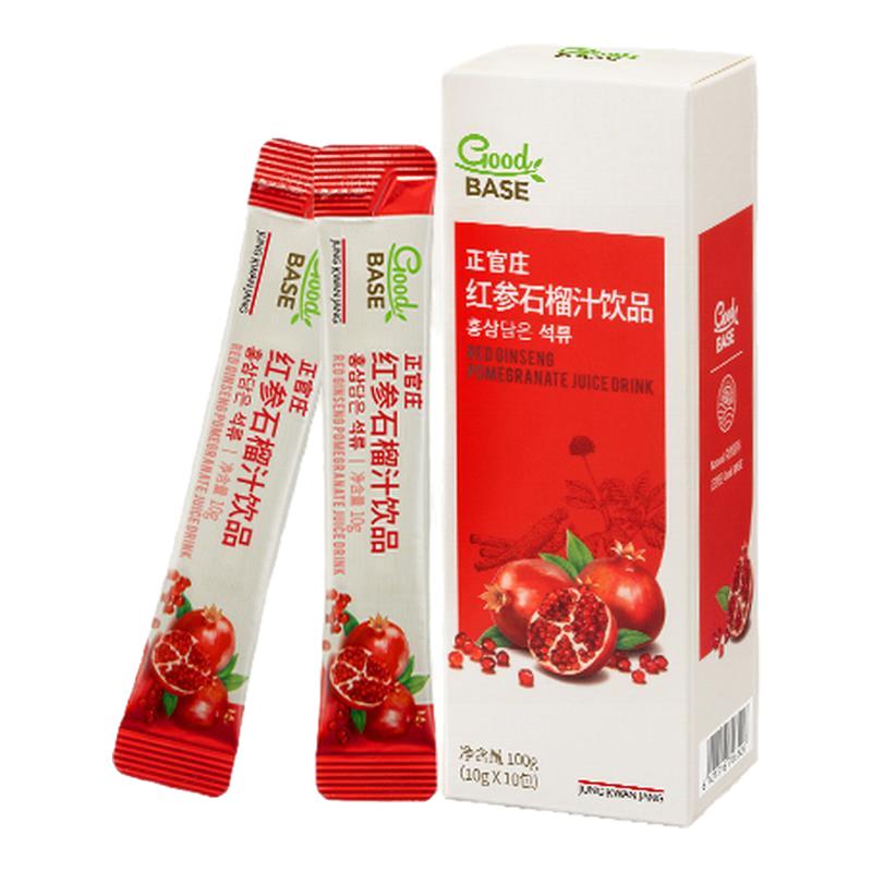 正官庄红参石榴汁10包饮品红参浓缩液效期至26年10月