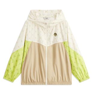 MQD童装儿童外套春秋印花拼接时尚户外风连帽轻薄外套男童上衣