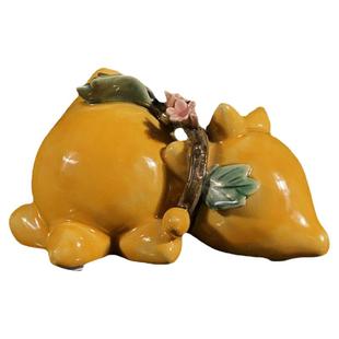 石湾公仔陶瓷五代同堂摆件家居装饰客厅玄关中式摆设新居生日礼物