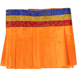 八吉祥帷幔墙围工艺用品藏式家居家用桌围普玛暗纹黄色4.7米包邮