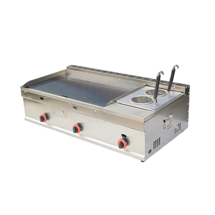 商用燃气扒炉铁板鱿鱼机煤气液化气扒炉烤冷面手抓饼满焊铁板扒炉