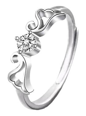 戒指50分翅膀仙气精致对戒