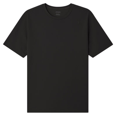 蜘蛛春夏男凉感宽松运动短袖T恤