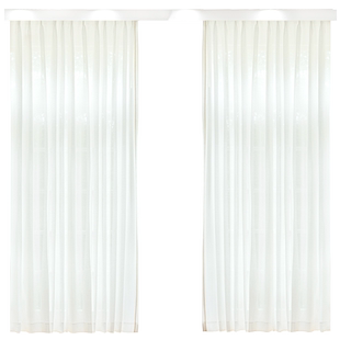 思达蓓丽似此星辰流光纱帘客厅卧室飘窗阳台新款轻奢定制窗帘窗纱