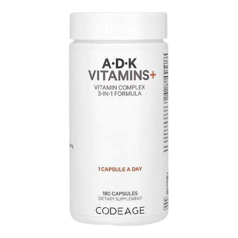 Codeage维生素A.D.K多种复合维生素胶囊支持骨骼健康机体抵抗能力