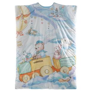 贝肽斯[胎脂皮]儿童防踢睡被加厚保暖睡袋幼婴儿宝宝秋冬防踢被子