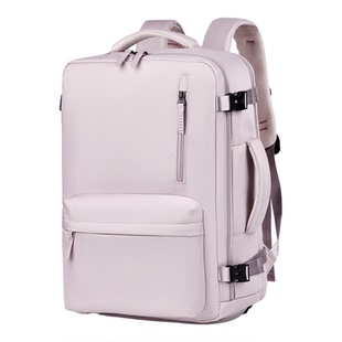 短途出差商务背包男大容量旅行轻便双肩包女款上班通勤防水电脑包