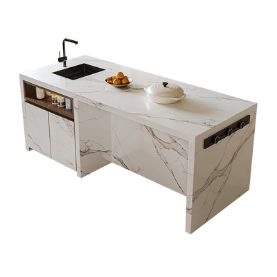 兰朵达法式中古风齐平岩板岛台