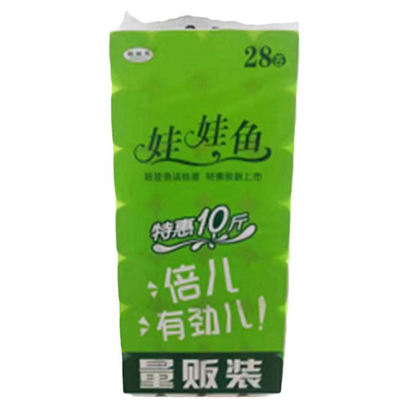 娃娃鱼卫生纸10斤装卫生纸家用手纸厕纸大包厕所纸无芯生活用餐纸