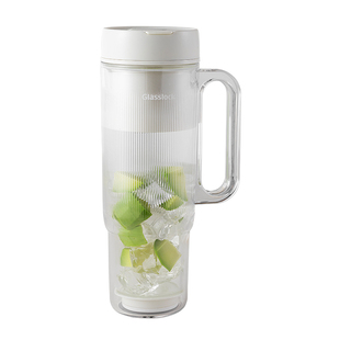 Glasslock盖朗双层榨汁杯玻璃果汁机小型无线便携式可碎冰榨汁机