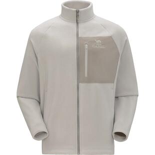 骆驼户外抓绒衣男女同款立领防风双面加绒保暖抗静电摇粒绒外套