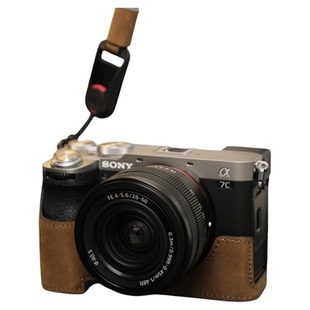 索尼a7c2保护套a7m5快拆手绳a7m4真皮套a7r5相机包zve10M2相机套