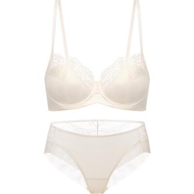 【套装】LACLOVER兰卡文浮光系列光面蕾丝蕾丝文胸套装