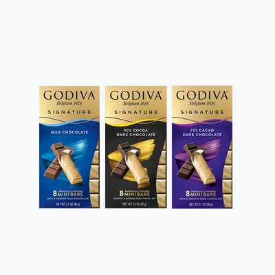 【官方正品】GODIVA歌帝梵牛奶黑巧克力纯可可脂儿童零食
