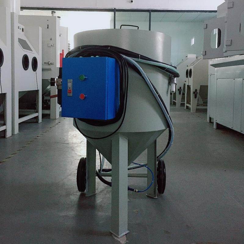 普压移动式喷砂机 喷砂罐 钢结构除锈翻新开放喷砂机