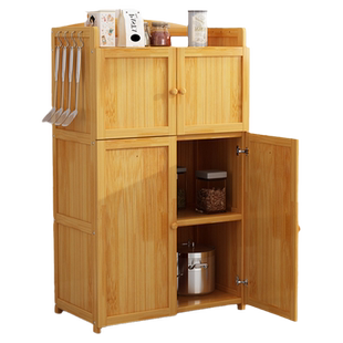 带门厨房多功能餐边柜可收纳多层落地橱柜茶水柜靠墙家用收纳酒柜