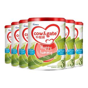 Cow&Gate升级牛栏牌A2 β-酪蛋白配方奶粉港版3段1-3岁900g六罐装