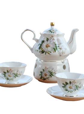 养生花茶壶套装美容院煮茶炉杯碟
