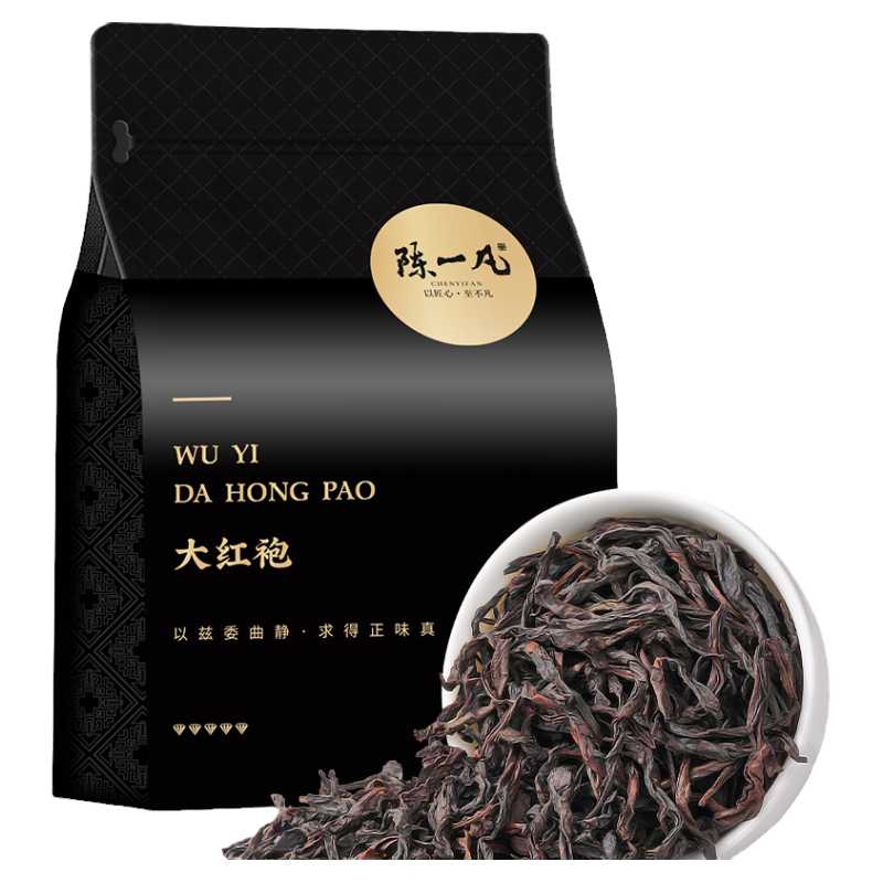 陈一凡 大红袍茶叶乌龙茶高山原产岩茶岩骨花香茶浓香型茶叶 袋装