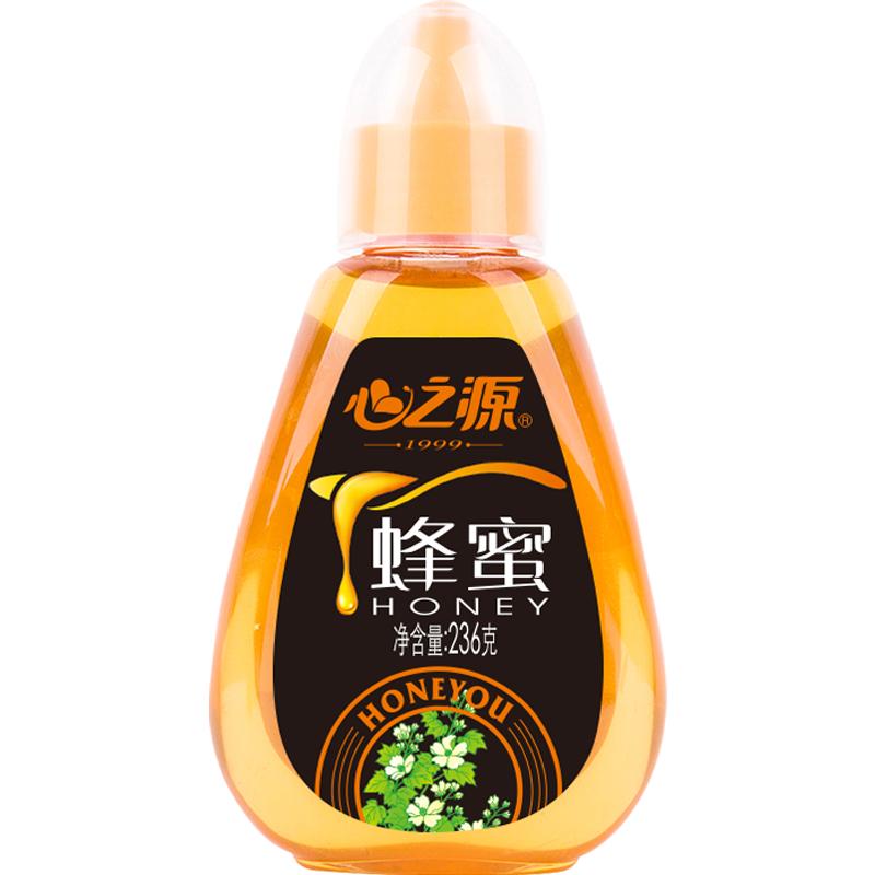 心之源百花蜂蜜纯正天然野生农家自产土峰蜜小包装便携挤压瓶正品