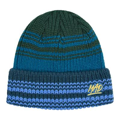 theMADHATcher毛线冷帽条纹粗针