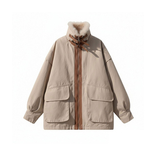 胖mm特大码绝美冬装棉服外套女新款设计感小众高级感加厚保暖棉衣