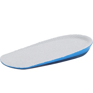 BellaLily内增高鞋垫女款后跟垫1.5CM硅胶防臭软鞋垫时尚蓝底灰面