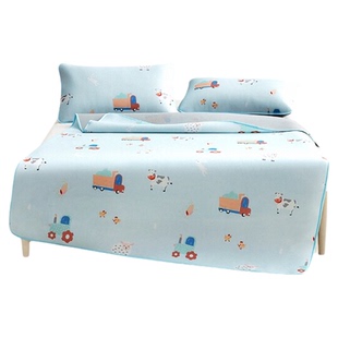 罗莱儿童A类可水洗机洗凉席冰丝席抗菌防螨宝宝儿童席夏季床单笠