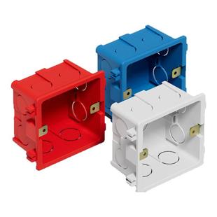 接线盒86型墙壁插座暗装底盒预埋过线盒pvc下线盒电源开关盒家用