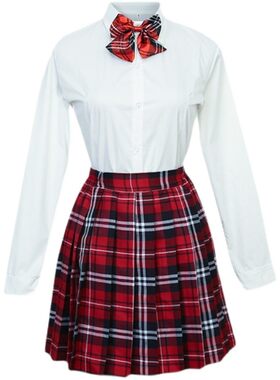 中小学生大合唱表演服短袖夏红色