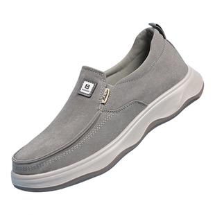 达官贵人2026春季新款老北京布鞋一脚蹬软底休闲软底中老年爸爸鞋
