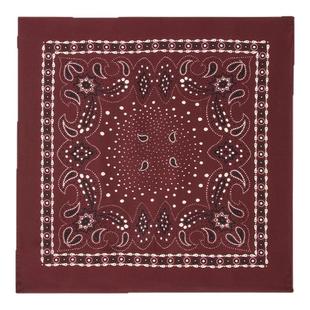 季末7折SANDRO2025秋冬新款女士法式桑蚕丝紫红色印花方巾围巾