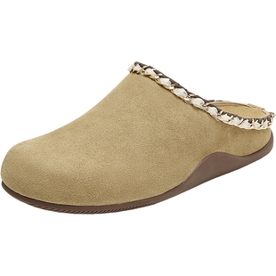 天美意秋新款休闲潮流百搭复古简约半拖女勃肯鞋KK056CH5