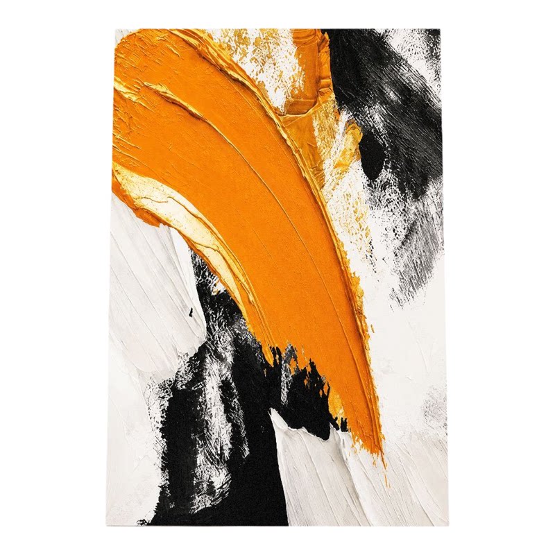 奢遇简约现代纯手绘油画海浪抽象艺术客厅装饰画有框挂画