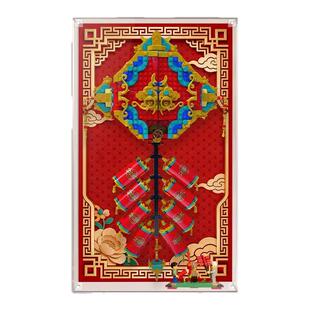 KGBOX适用于80118迎财爆竹挂墙亚克力一体展示盒