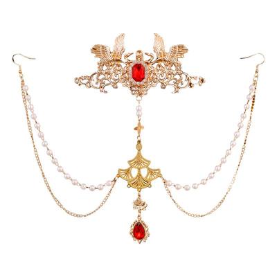 古风汉服发饰百搭气质敦煌异域风