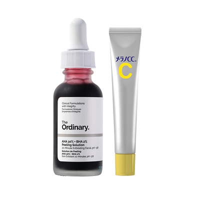 the ordinary30%果酸水杨酸去角质精华乐敦cc祛痘印亮白VC精华液