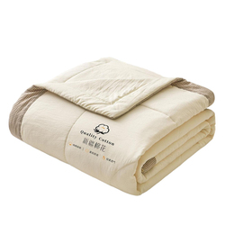 A类新疆棉花夏凉被空调被纯棉全棉夏被芯可机洗单双人夏季薄被子1