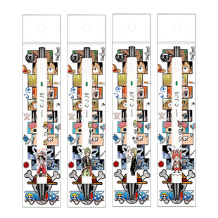新品日本ZEBRA斑马中性笔海贼王diy限定款jj6水笔航海王路飞索隆乔巴山治刷题按动黑色笔C-JJ6官方旗舰店官网