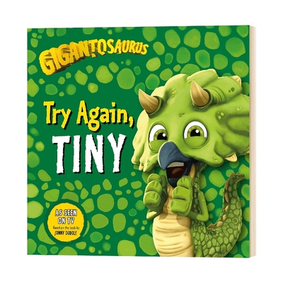 英文原版 Gigantosaurus: Try Again  TINY 小恐龙大冒险 迪士尼改编动画绘本 英文版儿童全英语书