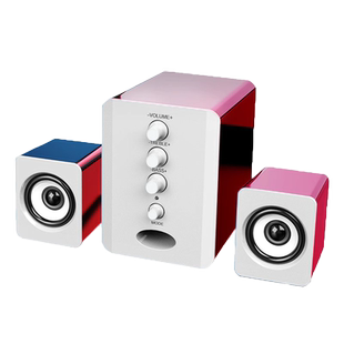 台式机电脑音响家用桌面低音炮有线迷你小音箱喇叭2.1usb小型影响