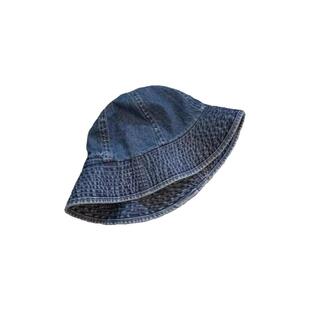 牛仔渔夫帽女日系大头围遮阳防晒盆帽百搭显脸小水桶帽子潮好看