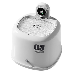 自动补水猫咪恒温饮水机冬季加热宠物喂水器无线感应流动猫喝水碗