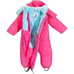 迪卡侬WEDZE婴幼儿童宝宝轻盈保暖冬季连体滑雪服防寒连帽棉袄