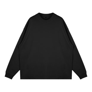 阿汤哥TANG涤棉混纺圆领长袖卫衣2025秋季新款男宽松阔版T恤上衣