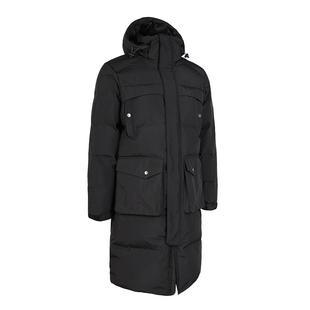 迪卡侬长款羽绒服男冬防风防雨加厚保暖运动足球外套户外棉服SAT5