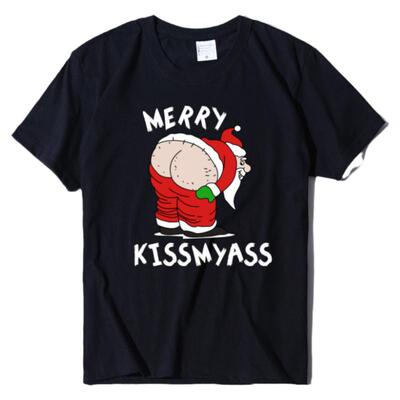 Christmas Women T-Shirt Funny Santa Unisex TShirt Female T恤