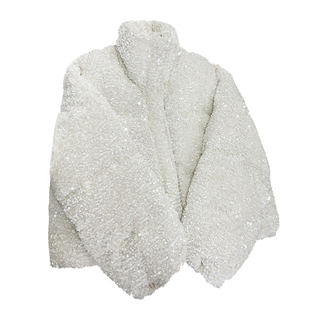 KMZD 星河散落 90白鸭绒高级感亮片丝绒羽绒服女宽松显瘦加厚外套