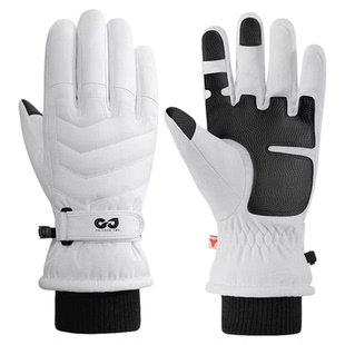 滑雪手套女冬天防风保暖加厚防水户外登雪山可触屏骑行五指雪山男